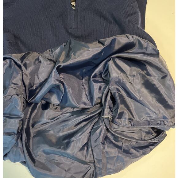 Fairway and Green men’s navy lined wool golf vest quarter zip Large - Picture 5 of 6